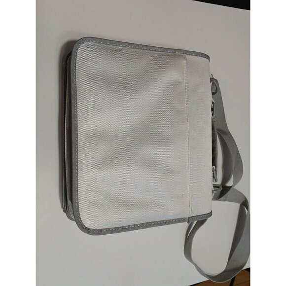 Nintendo Wii NYKO Travel Carry Bag Shoulder Strap Travel Case White & Blue - Picture 7 of 12